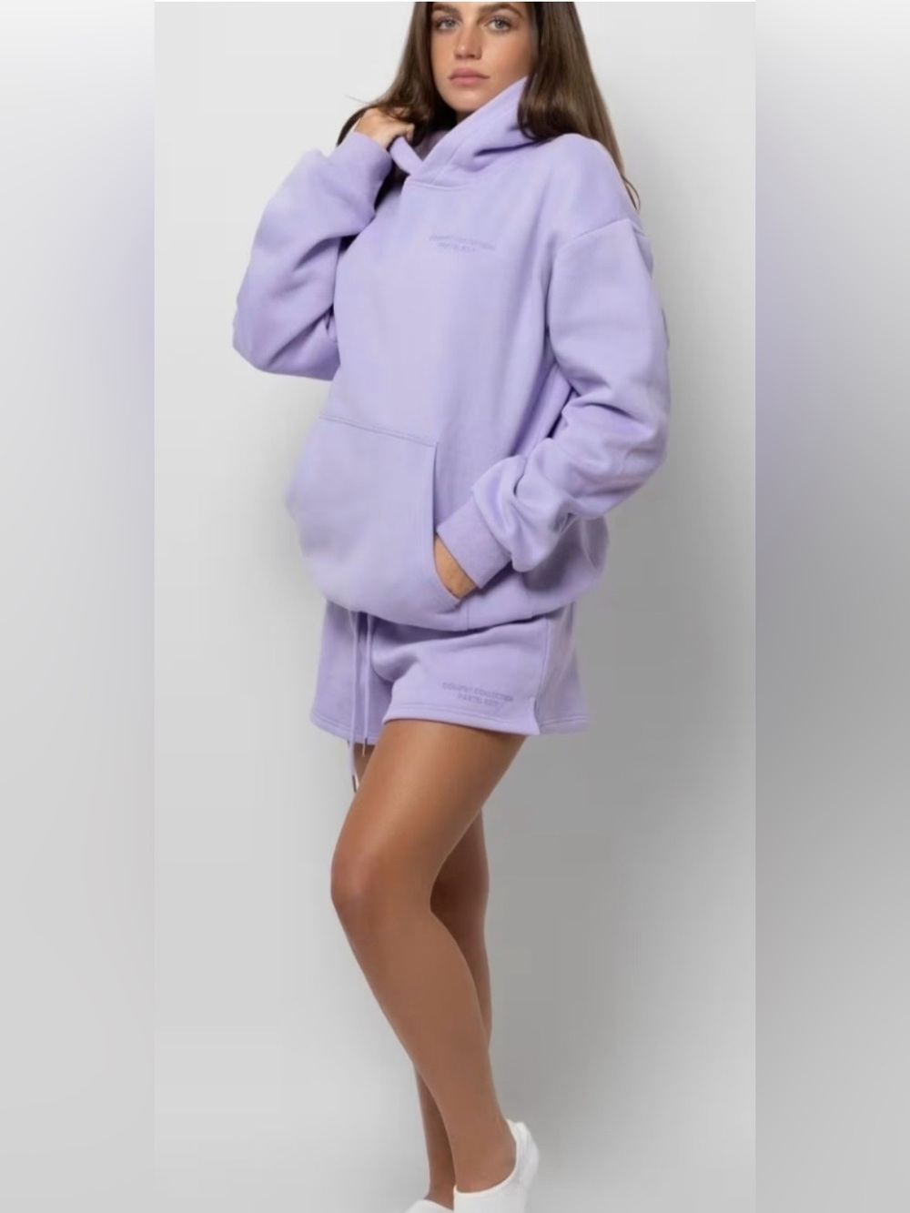 Comfrt Collection Womens Pastel Edit Cozy Shorts Lavender Purple Size Med NEW - Picture 7 of 7
